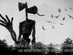 Attack on 5G towers that chip us and infect us with a virus cover