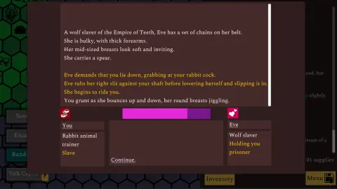 Lusty Continent: Text-based furry RPG screenshot 4